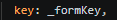 Penambahan widget Form dengan key: _formKey