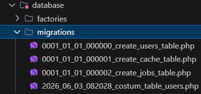 Screenshot: Struktur folder views/auth (passwords/, login.blade.php, register.blade.php, verify.blade.php) dan layouts/ (app.blade.php, home.blade.php, welcome.blade.php)